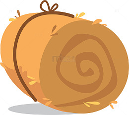 卡通稻草堆图标