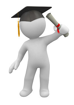 人物卡通人物图片 获得学位的3