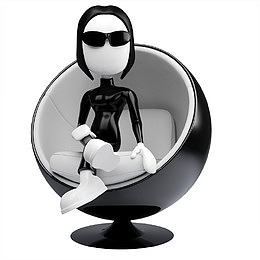 人物图片手绘人物图片 戴眼镜的