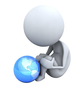 3d矢量图卡通3d图片 探索的3D小人