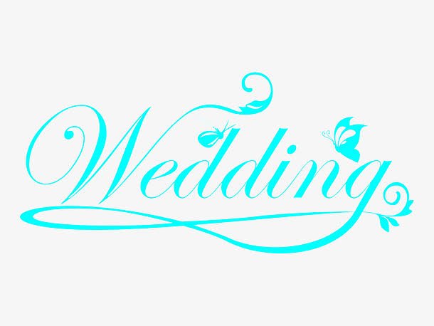 wedding英文艺术字