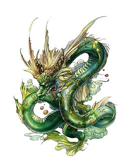 古代上古神兽装饰元素