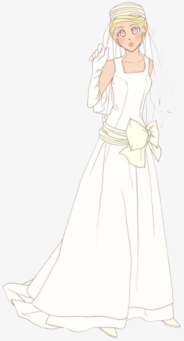 白色婚纱
