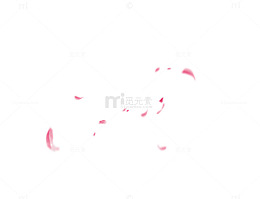 零星的浅粉花瓣