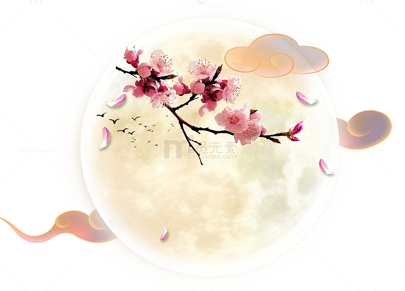 中秋节发光月亮