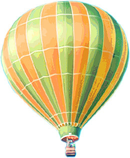 涂鸦效果设计热气球