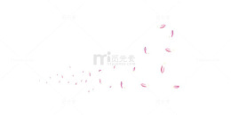 漂浮的桃花瓣