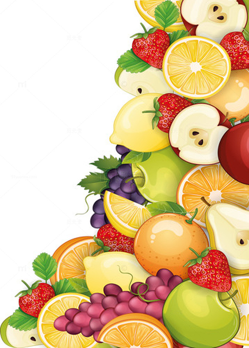 卡通手绘水果大组合