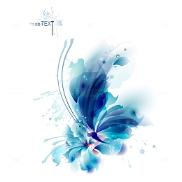 炫彩花朵花纹装饰矢量素材