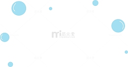 蓝色泡泡漂浮