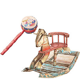 儿童玩具手绘画素材图片