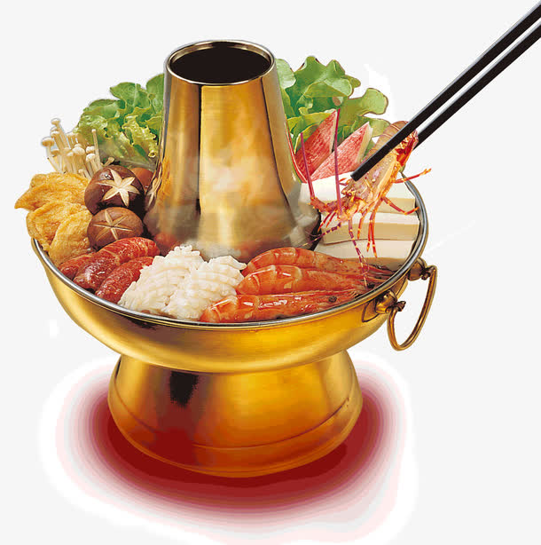麻辣火锅素材图