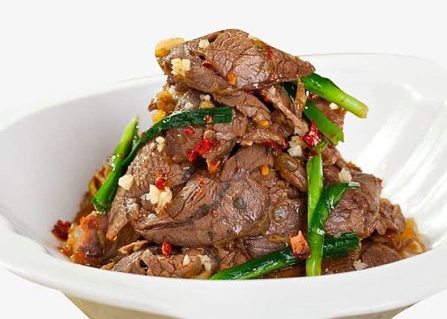 凉菜凉拌香辣牛肉片