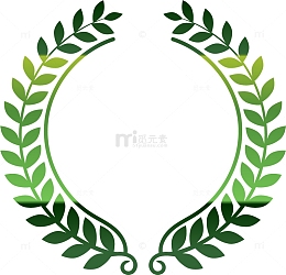 绿色橄榄枝边框