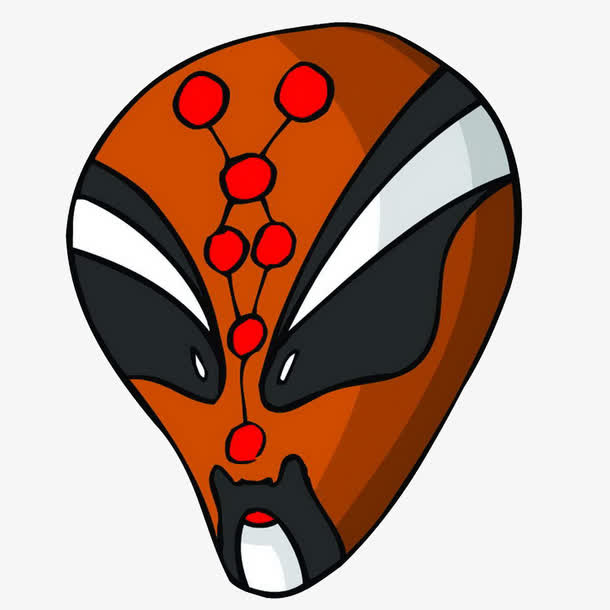 手绘刻薄搞怪古代脸谱