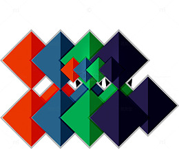 炫彩多边形背景底纹