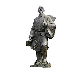 中国李时珍雕像素材