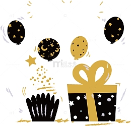 黑金配色生日派对