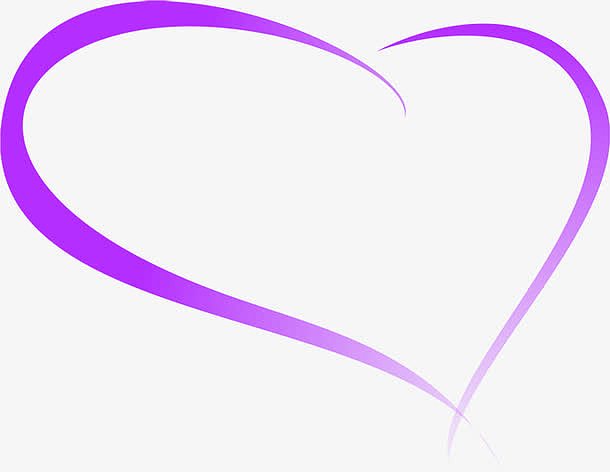 创意海报紫色爱心形状效果