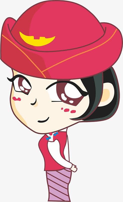 卡通空姐