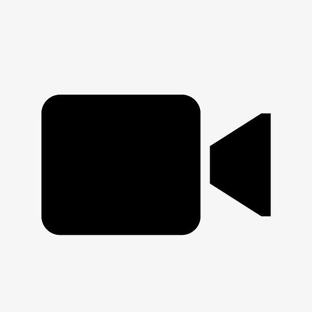 黑色IOS视频通话图标
