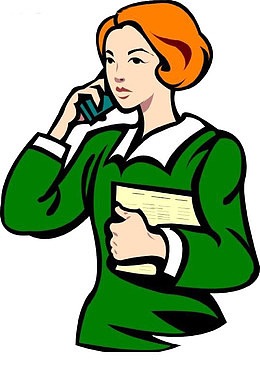 打电话的绿衣服女人