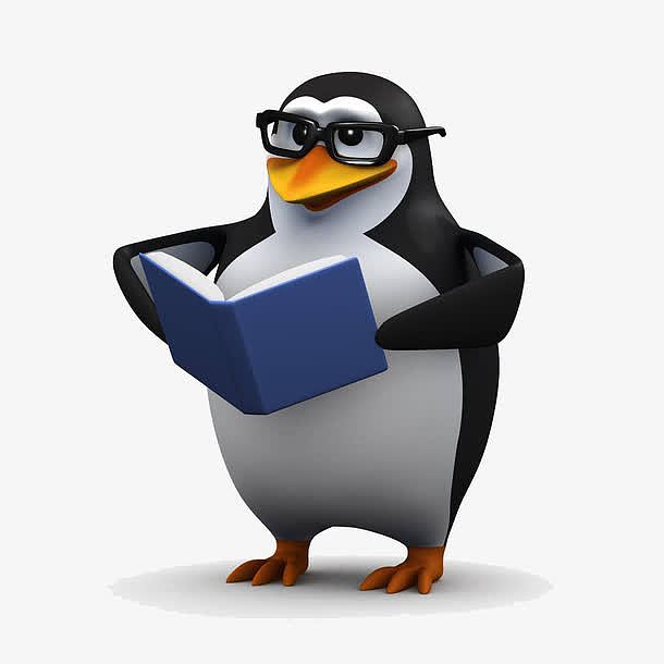 企鹅看书