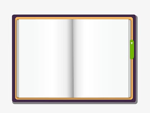 矢量图打开的书本png矢量手绘空白打开的书本aipng卡通打开书本上的