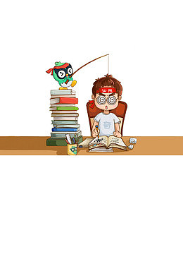 学习的孩子