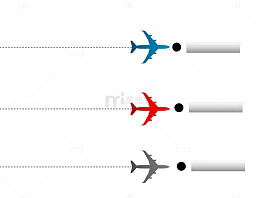 飞机型箭头
