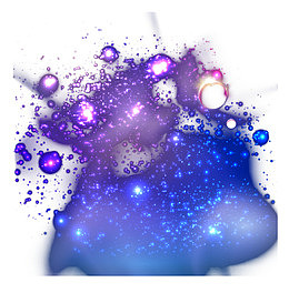 蓝紫光梦幻光源矢量