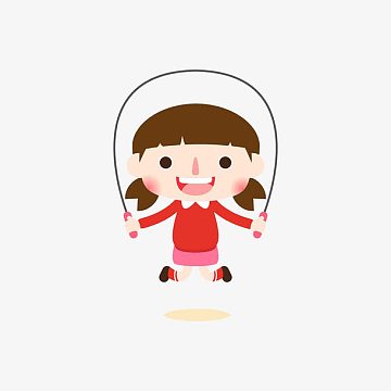小女孩跳绳