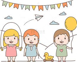 一起玩耍的朋友