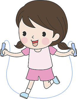 小女孩跳绳