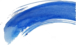 蓝色水彩笔刷