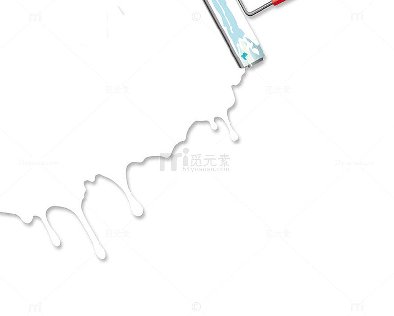 粉刷白色油漆