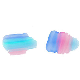 渐变颜色水粉笔触