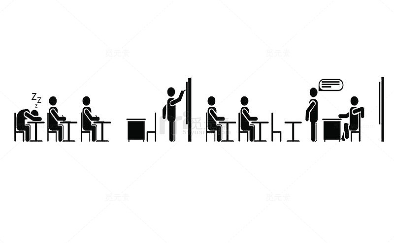 教师剪影上课认真学习提问