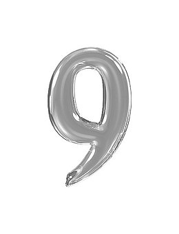 琥珀字母数字9