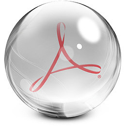 杂技演员Adobe CS玻璃停靠图标