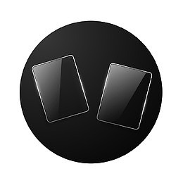 长方形亚克力矢量图