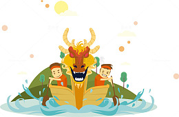 奋力划桨冲向终点