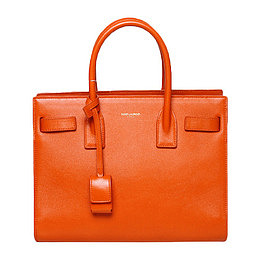 圣罗兰女士真皮斜跨两用包