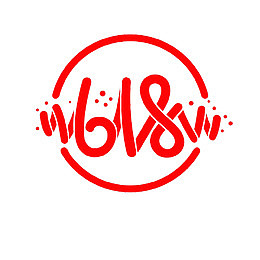红色618字体设计