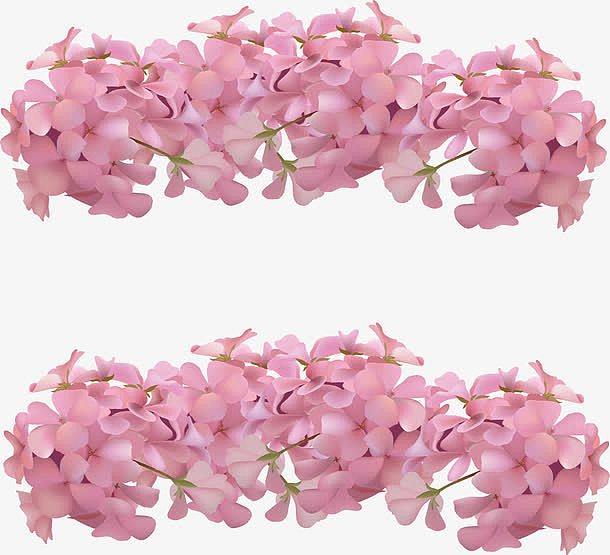 浪漫粉色花朵装饰框