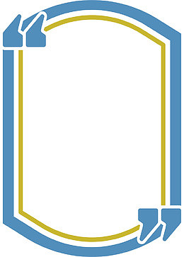 天蓝色线条边框