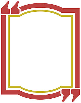 红色四边形标题框