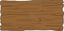 矢量卡通手绘木板png