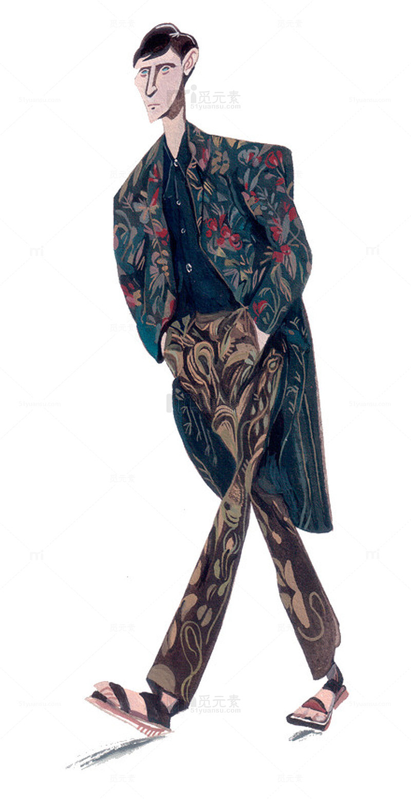 穿西装的男人