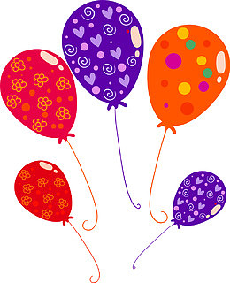 卡通气球装饰图案